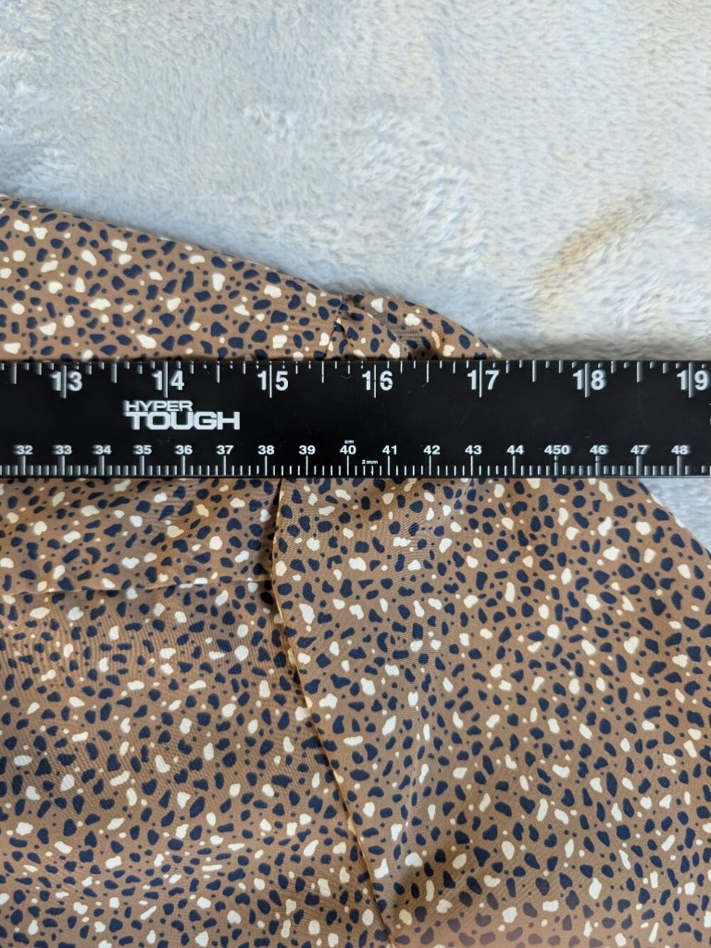 Vintage Country Sophisticates Brown Dainty Print Short Sleeve Button 8P Top - Picture 11 of 11